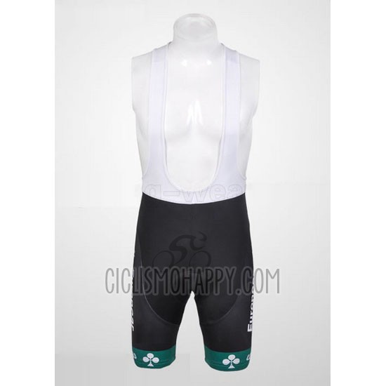 Europcar Cycling Jersey Bib Short 2012 Men Short Sleeve Green
